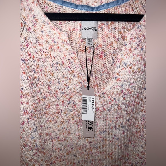 Nic and Zoe Women's Multicolor Knit Top - Picture 2 of 9